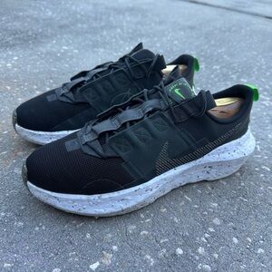 Nike Crater Impact Men's Running Sneakers Shoes Size 10 Black Iron Grey Mesh